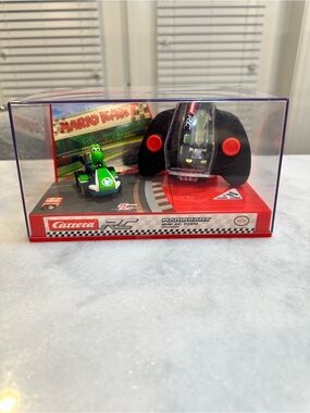 Carrera RC Yoshi Mini Kart with Black Controller and Red Buttons